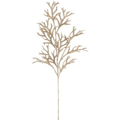 31" Faux Champagne Staghorn Spray