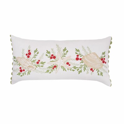 12" x 24" Coastal Tidings Decorative Christmas Pillow