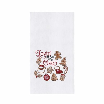 27" x 18" "Lovin' From the Oven" Christmas Cookies Flour Sack Kitchen Towel