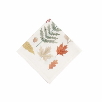 18" Sq Harvest Leaves Fall & Thanksgiving Cloth Napkin