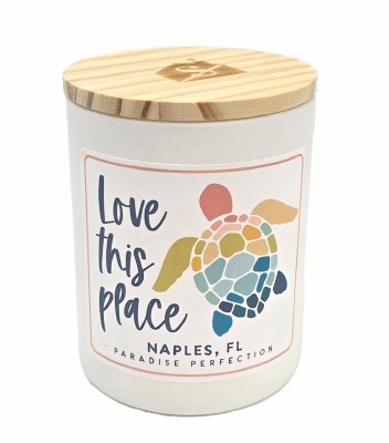 11 Oz Naples Turtle Candle Jar