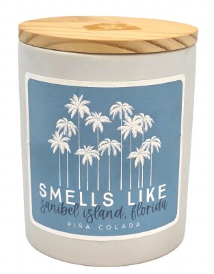 11 Oz Sanibel Island Palms Candle Jar
