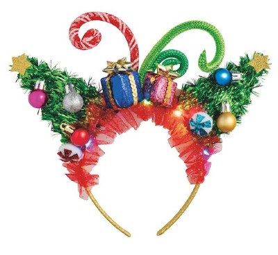 Blue LED Christmas Headband by Mud Pie