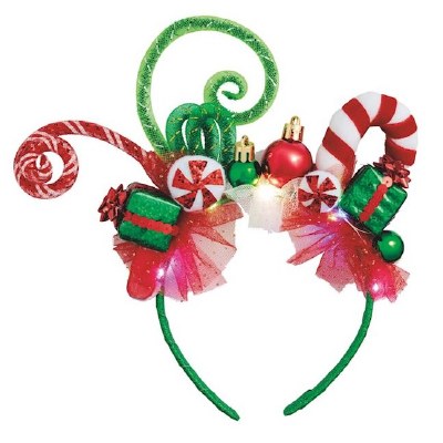 Green LED Christmas Headband by Mud Pie