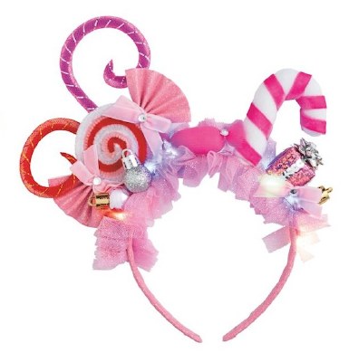 Pink LED Christmas Headband by Mud Pie