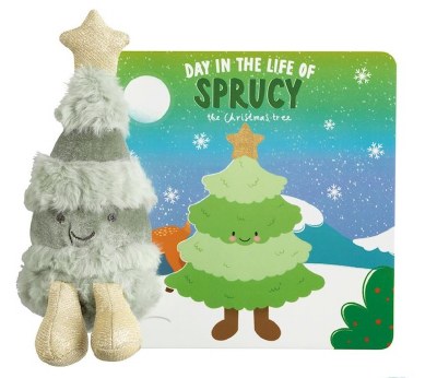 Day in the Life of Sprucy Children's Book With a Matching Plush by Mud Pie