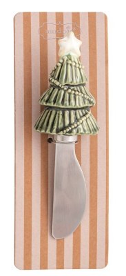 6" Green Christmas Tree Spreader by Mud Pie