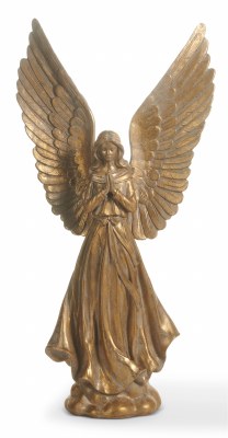 20" Gold Polyresin Angel Praying