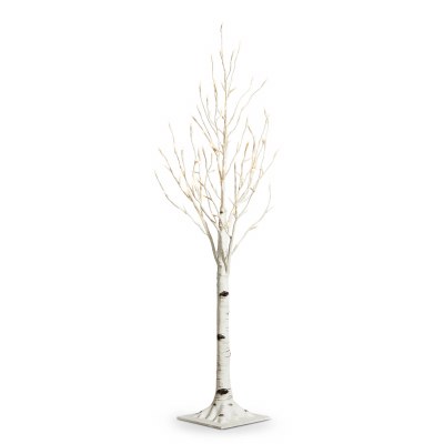 3.5' Faux White Birch Tree With White LED