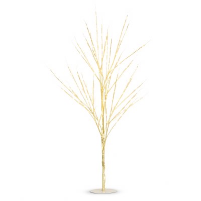 33" Faux LED Gold Branch Tree