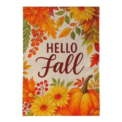 43" x 29" "Hello Fall" Flowers Flag