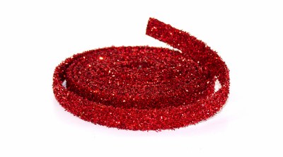 15' Red Glitter Rope