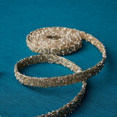 15' Silver Glitter Rope