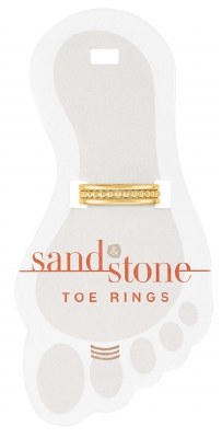 Gold Toned Triple Layer Toe Ring