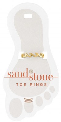 Gold Toned Infinity Wave Toe Ring