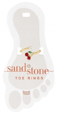 Gold Toned Cherry Toe Ring