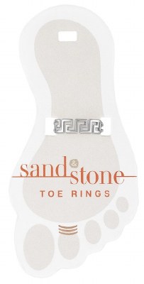 Silver Toned Greek Key Toe Ring