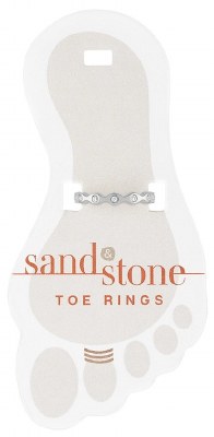 Silver Toned Cubic Zirconia Band Toe Ring