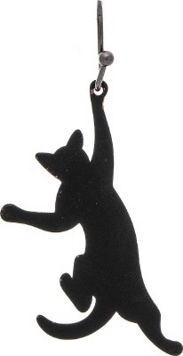 Black Cat Dangle Earrings
