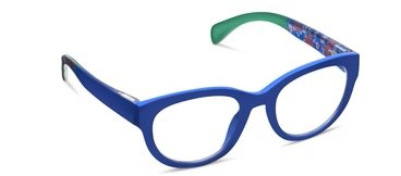 +1.50 Strength Blue Floral Bee Peepers