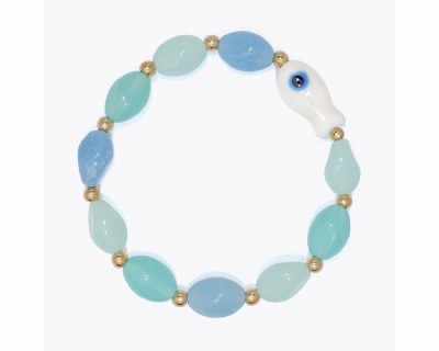 Aqua Beads Fish Bracelet