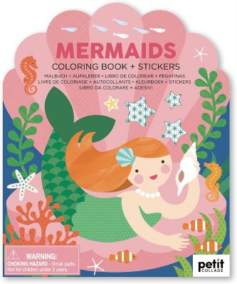 Mermaids Coloring & Sticker Children's Activity Book