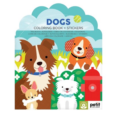 Dogs Coloring & Sticker Children's Activity Book