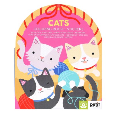 Cats Coloring & Sticker Children's Activity Book