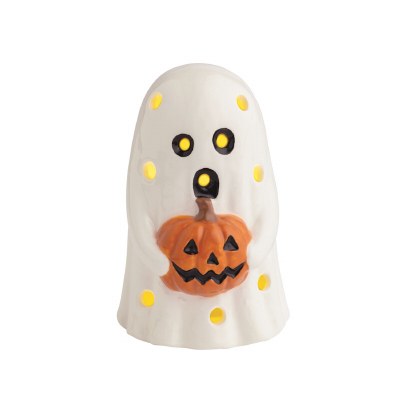 4" LED Ghost Decorative Ceramic Sitter by Mud Pie