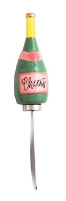 6" Champagne Bottle Spreader by Mud Pie