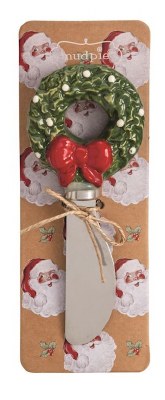 6" Green Wreath Spreader by Mud Pie