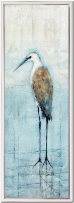 36" x 12" Seabirds 1 Coastal Canvas Framed