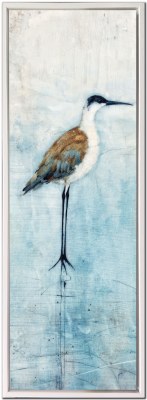 36" x 12" Seabirds 2 Coastal Canvas Framed