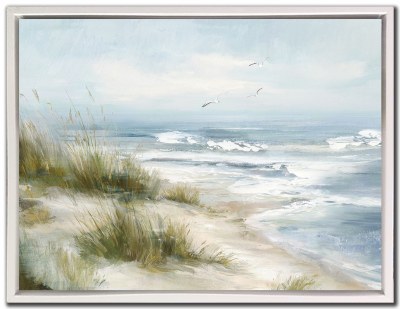18" x 24" Seaside Escape 1 Coastal Canvas Framed