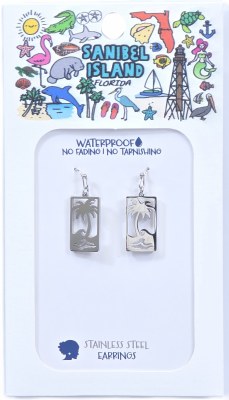 Stainless Steel Palm Wave Earrings