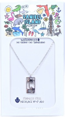 18" Stainless Steel Palm Wave Necklace