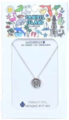 18" Stainless Steel Sand Dollar Necklace