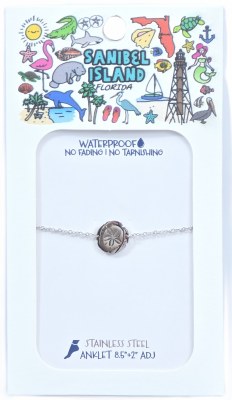 8.5" Stainless Steel Sand Dollar Anklet