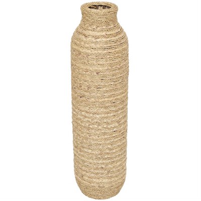32" Natural Seagrass Slim Vase