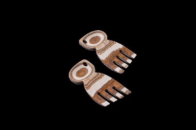 Set of Two 6" Drift Wood Salad Hands