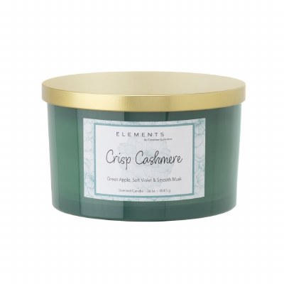 16 Oz Crisp Cashmere Three Wick Candle Jar