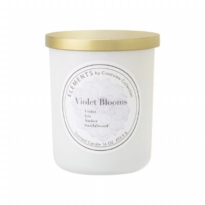 16 Oz Violet Balm Two Wick Candle Jar