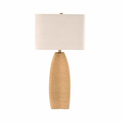 30" Natural Rope Column Table Lamp