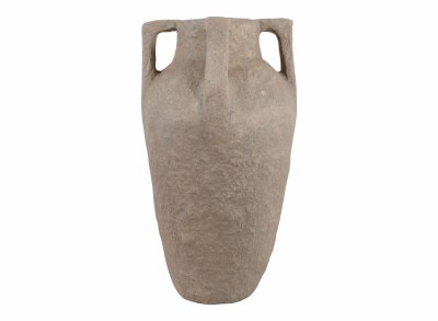 27" Tan Four Handle Vase