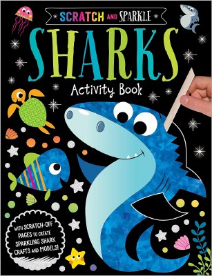 Scratch and Sparkle Sharks Children's Activity Book