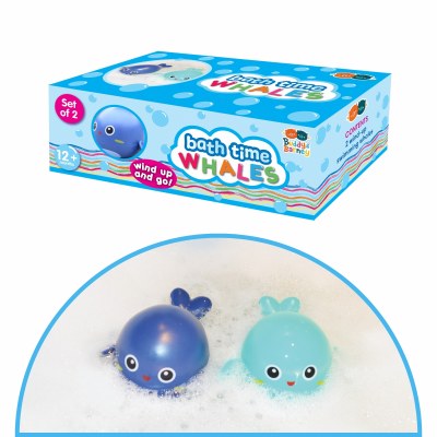 Box of Two Bath Time Wind Up Whales