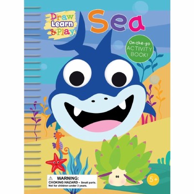 Draw Learn & Play Sea On-The-Go Activity Children's Book