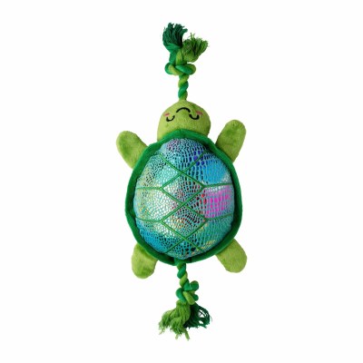 8" Green Sea Turtle Rope Dog Toy