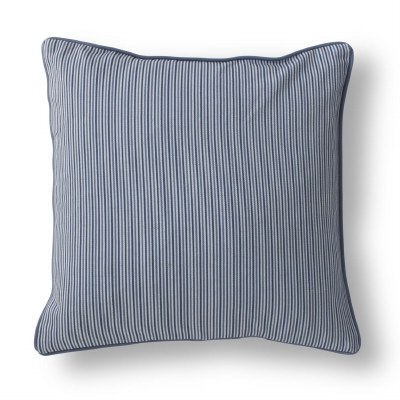 20" Sq Thin Blue Stripes Decorative Pillow