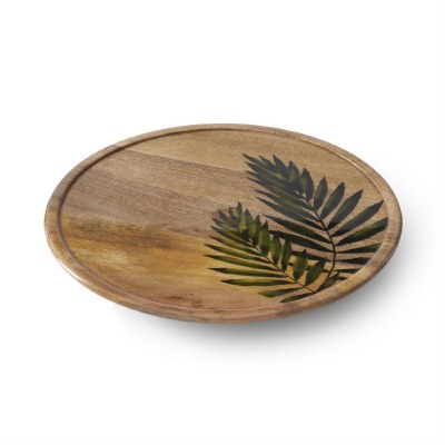 16" Round Frond Lazy Susan